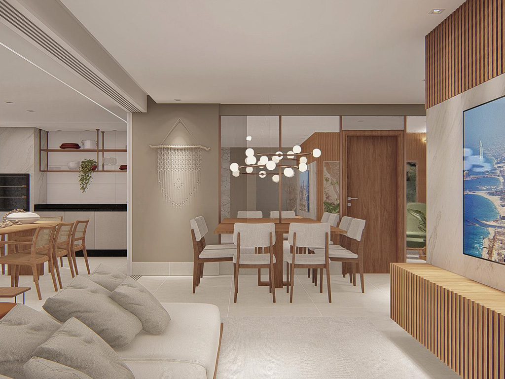 Interior de luxo do apartamento