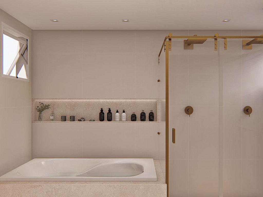 Interior de luxo do apartamento